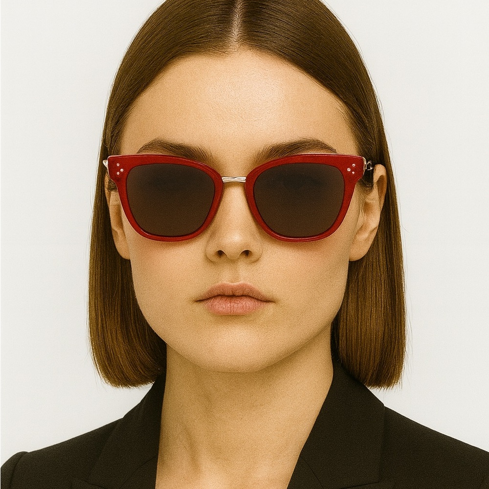CELINE CL40035F ORANGE RED UNISEX SUNGLASSES